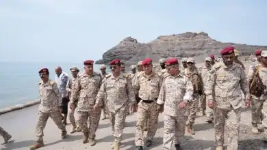 وزير الدفاع يتفقد جزيرة ميون ويؤكد أهمية تأمين باب المندب