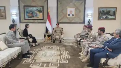 وزير الدفاع يلتقي السفيرة الفرنسية لدى اليمن