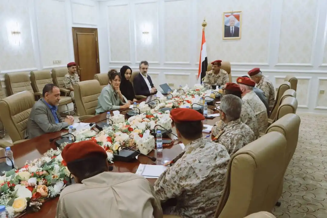 The Deputy Chief of Staff discusses child recruitment and Houthi militia violations with an international expert.