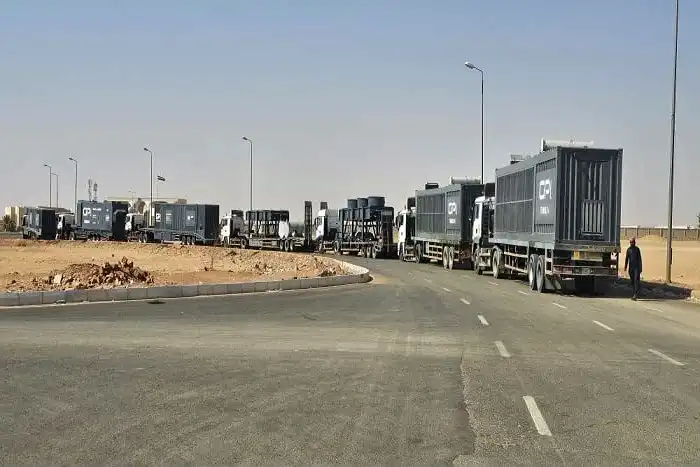 Hadramut: The first batch of emergency power generators provided by Saudi Arabia has arrived.
