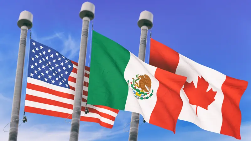 Les États-Unis décident de ne pas renouveler l'accord de libre-échange avec le Canada et le Mexique.