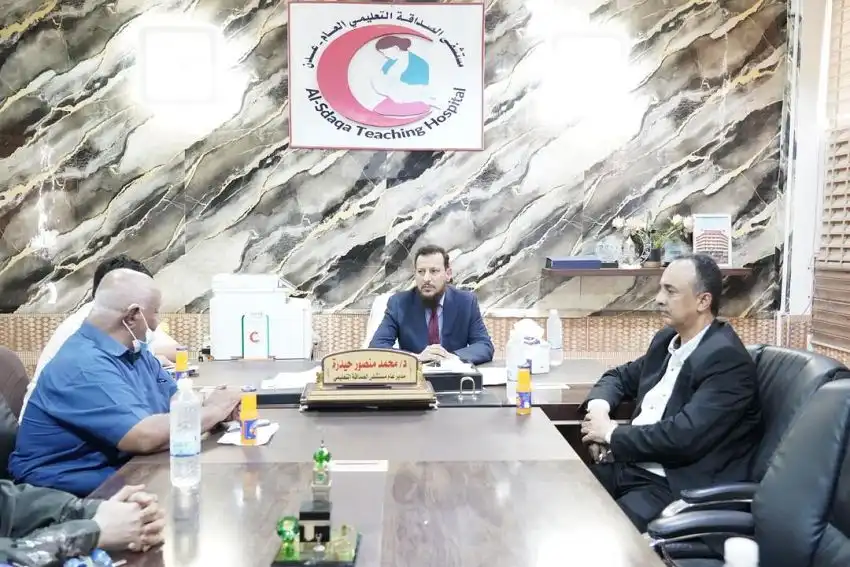 The Aden governor inspects operations at the Psychiatric and Friendship Hospitals in Sheikh Othman.