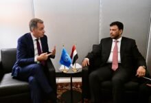 الدكتور عبدالله العليمي يبحث مع المدير التنفيذي لبرنامج الأمم المتحدة الإنمائي دعم التعافي الاقتصادي في اليمن