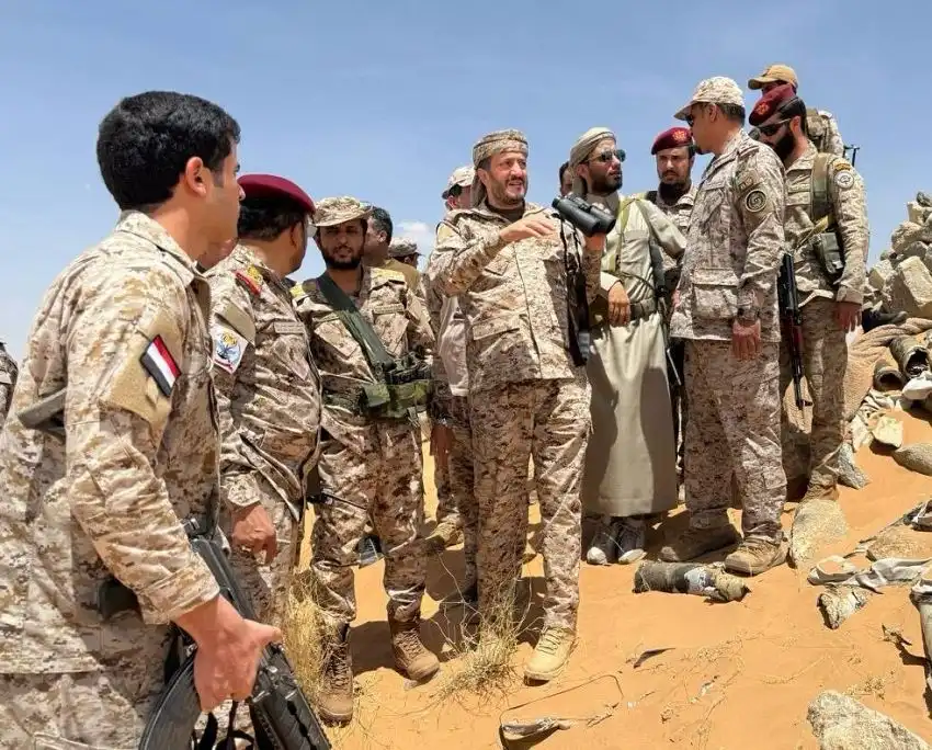Council member Othman Majli visits the Fourth Brigade Emergency Forces in the Al-Katf and Al-Buq'a axes.