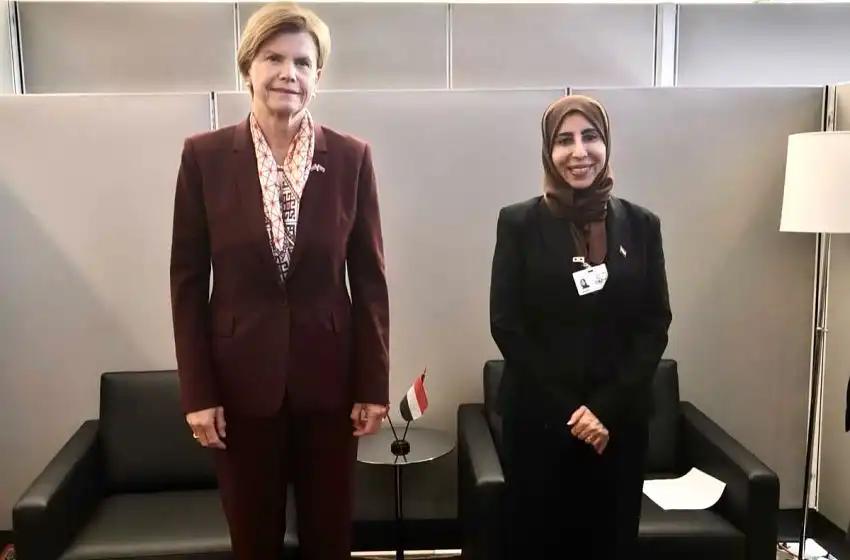 وزيرة الخارجية تبحث مع نظيرتها اللاتفية تداعيات التصعيد الحوثي وتهديد الملاحة الدولية