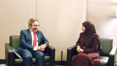وزيرة الخارجية تبحث مع المدير التنفيذي لـ UNOPS دعم أولويات الحكومة في التنمية والخدمات