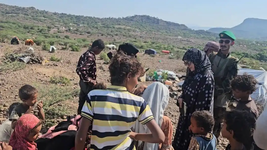 تعز.. وزيرة الشؤون القانونية تطلع على اوضاع النازحين بمديرية الشمايتين