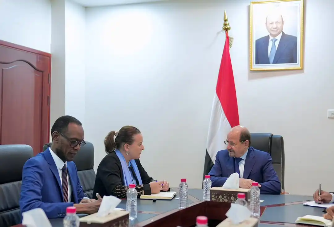 The Prime Minister received the UNDP Resident Representative in Aden.