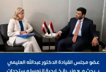 عضو مجلس القيادة الدكتور عبدالله العليمي يبحث مع وزيرة خارجية النمسا مستجدات الأوضاع في اليمن وأمن باب المندب