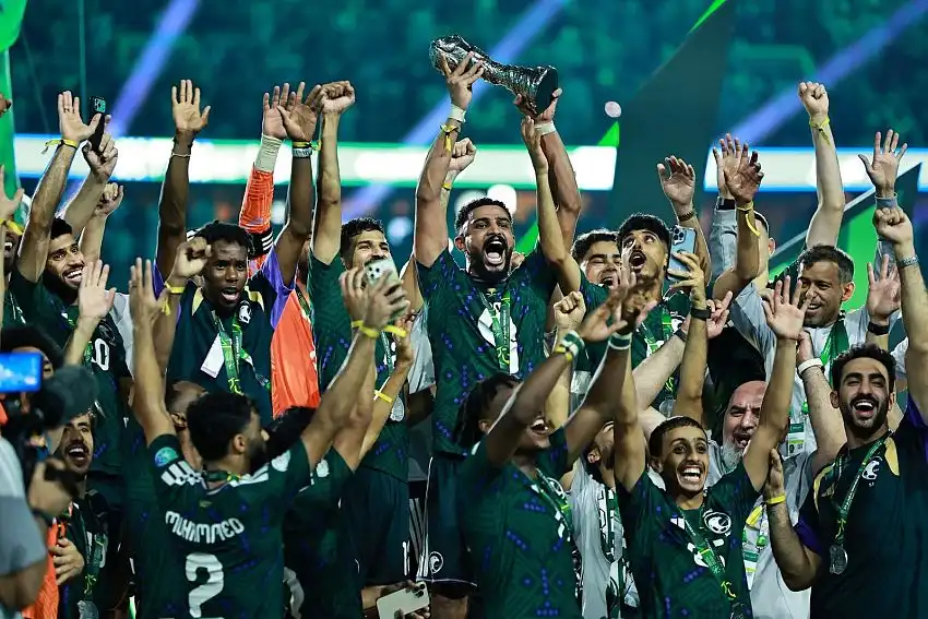 The Saudi national team wins the Gulf Cup 27 for the fourth time, with Adel Abbas named Best Player.