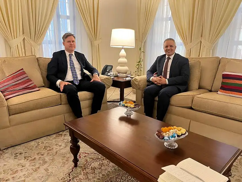 The Minister of Social Affairs discusses with the Acting U.S. Ambassador support for the National Child Protection Plan and Houthi escalation.