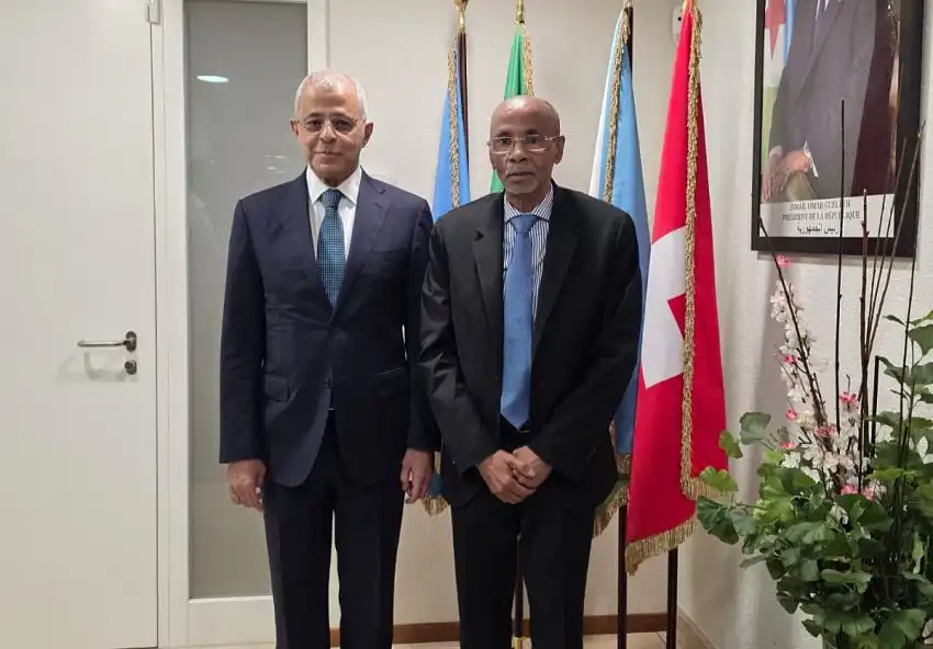 The Deputy Minister of Foreign Affairs discusses enhancing cooperation with the Djiboutian Minister of Interior on migration and asylum issues.