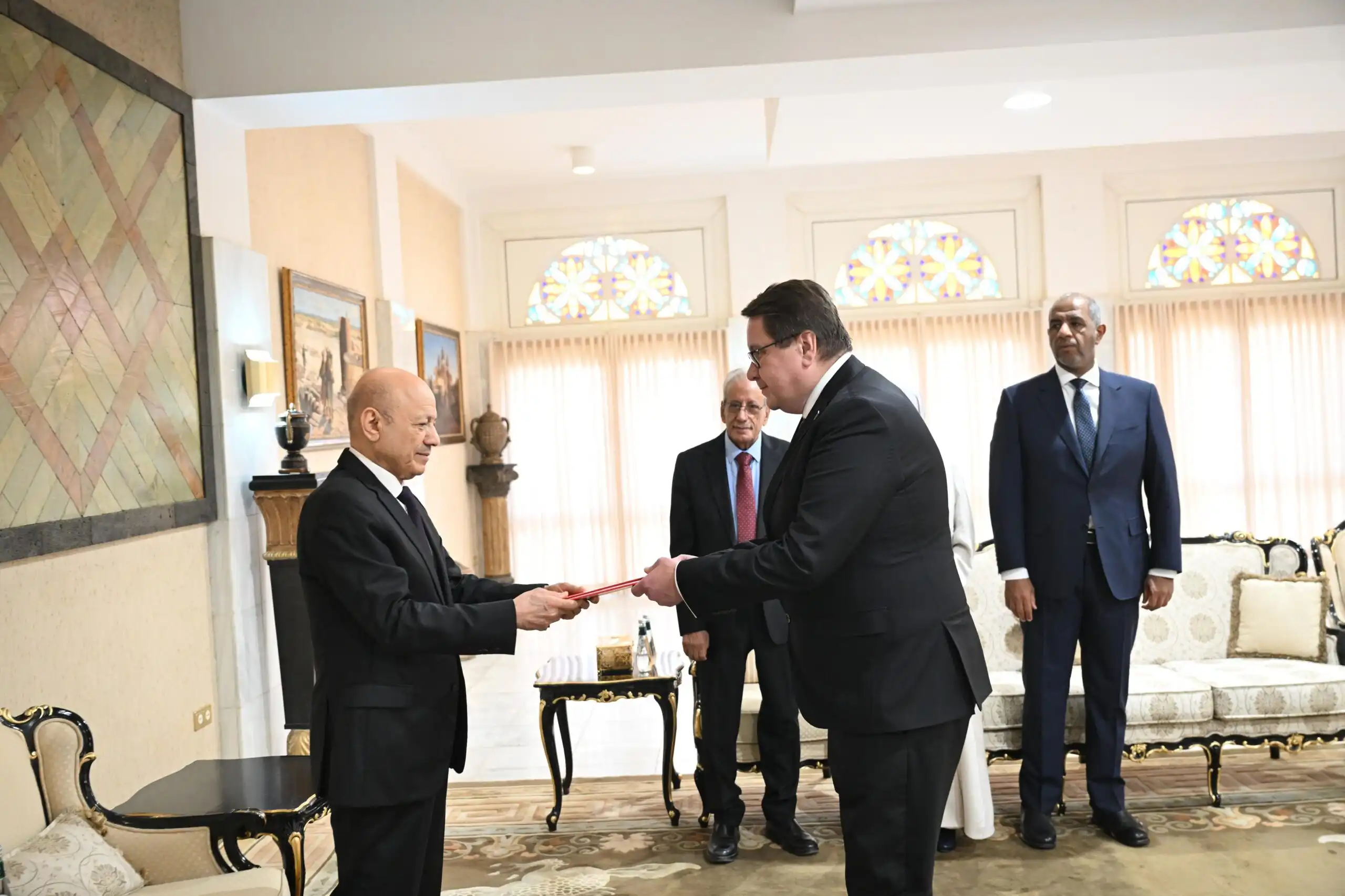 The Chairman of the Presidential Leadership Council stated that Houthi militia attacks on civilian airports require global unity against ISIS and Al-Qaeda.