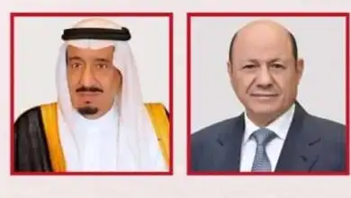 رئيس مجلس القيادة يهنئ خادم الحرمين بتتويج المنتخب السعودي بطلا لكأس الخليج