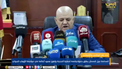 تعز.. المحافظ نبيل شمسان يطلق نداء استغاثة ويحذّر من حصار هو الأشد منذ 2015